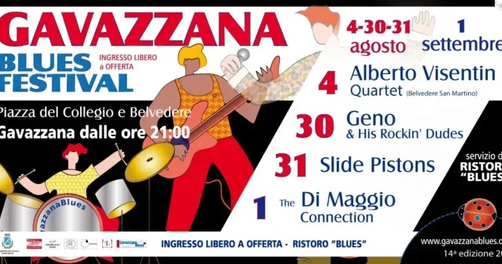 A Gavazzana tre serate di musica live con il Gavazzana Blues festival