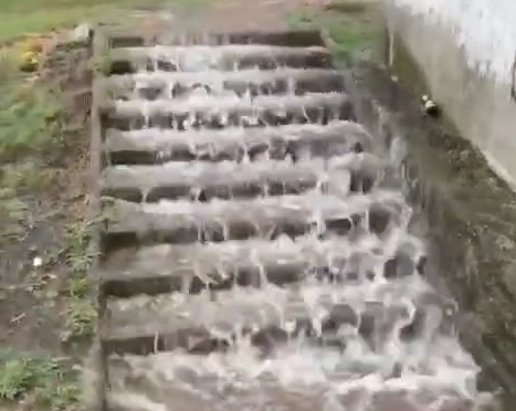 Intenso temporale a Valenza: l’acqua scorre al Coinor
