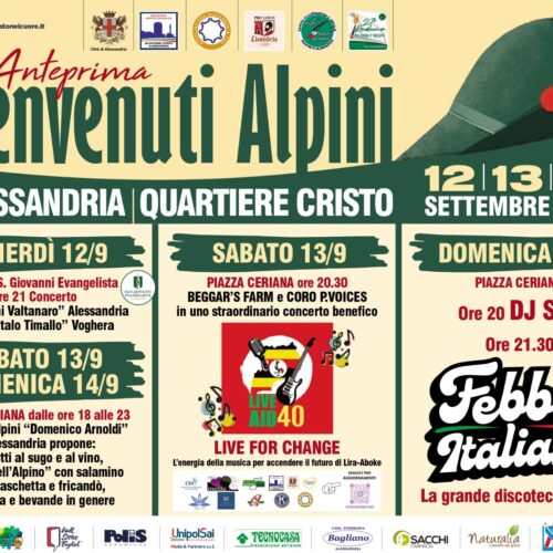 Il Cristo si prepara a dare il benvenuto agli Alpini.  A settembre tre giorni di eventi