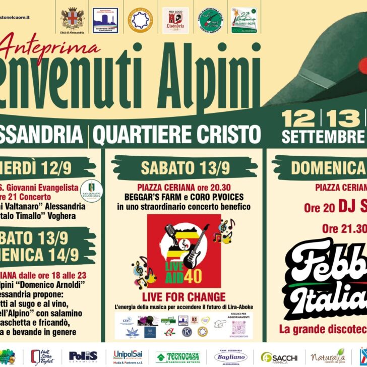Il Cristo si prepara a dare il benvenuto agli Alpini.  A settembre tre giorni di eventi