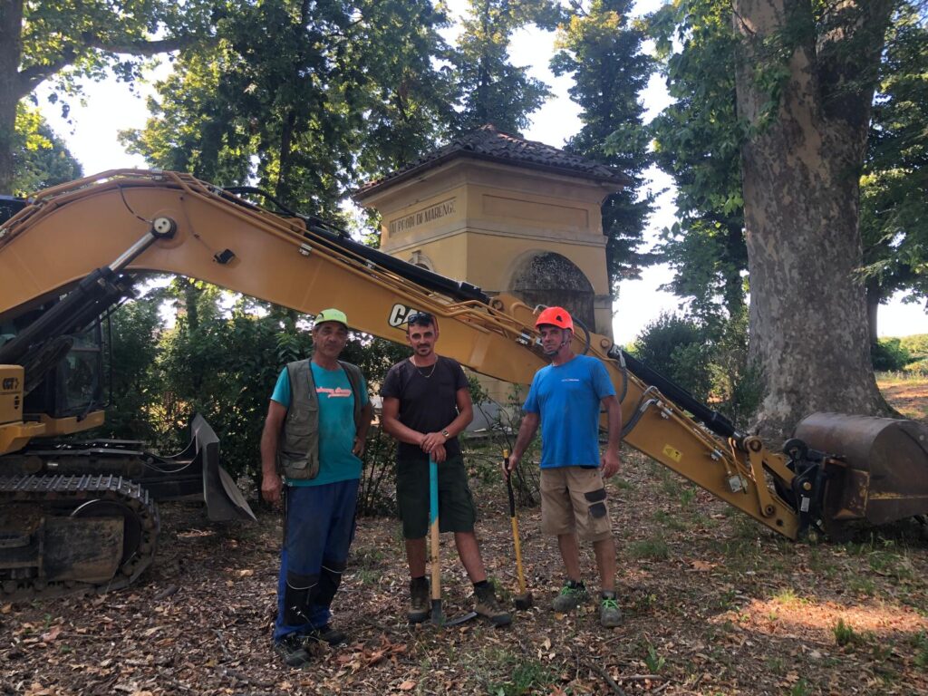 Lavori parco Marengo agosto 2025