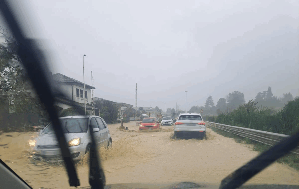 provinciale 30 Acqui Strevi allagata