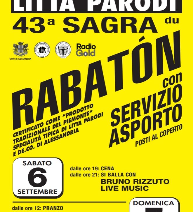 Sabato e domenica 6 e 7 settembre la Sagra dei Rabaton a Litta Parodi