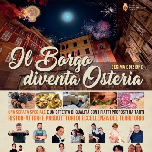 A San Sebastiano Curone il 14 agosto “Il Borgo diventa Osteria”