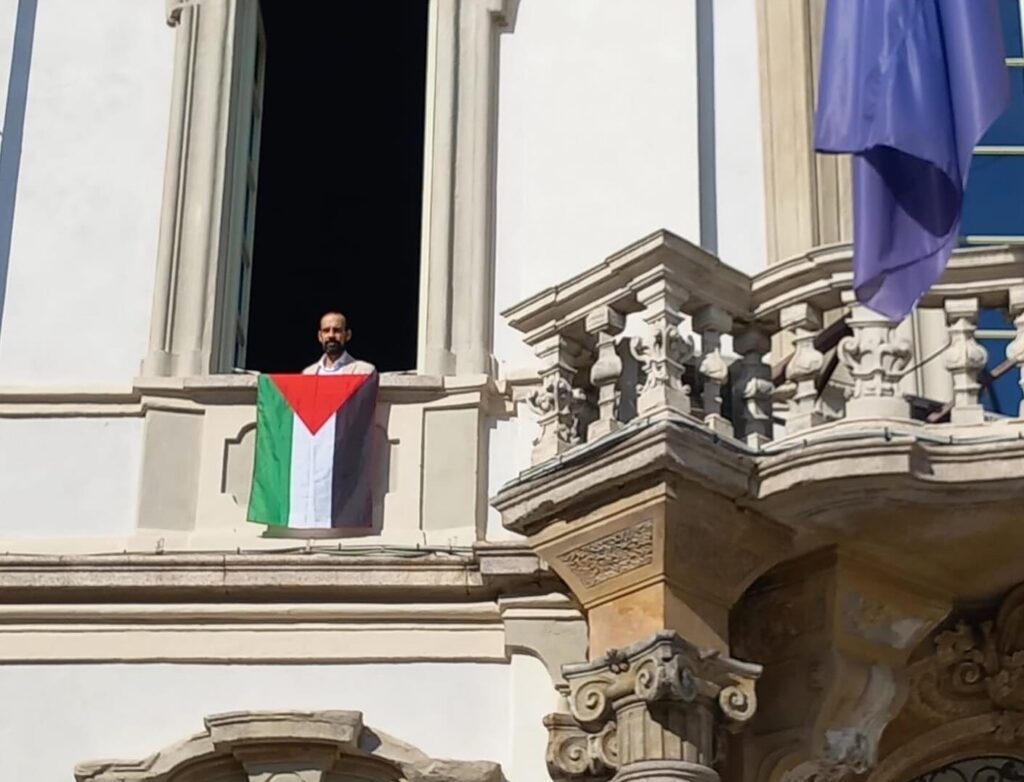 Bandiera palestina lissia