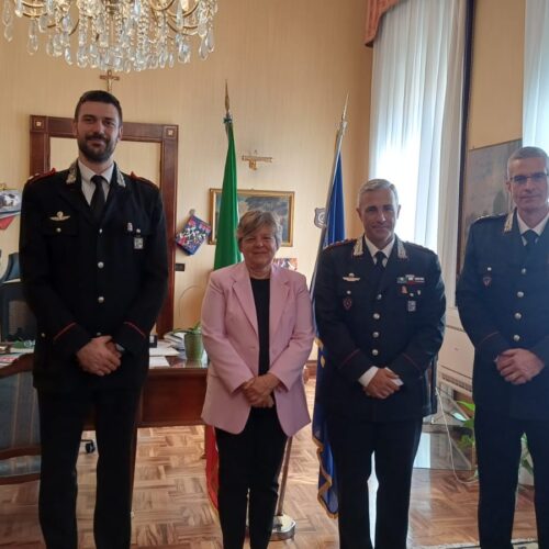 Il Prefetto De Carlini ringrazia il Comandante provinciale dei Carabinieri Iseglio