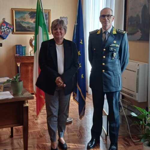 Il prefetto di Pavia accoglie il nuovo Comandante provinciale della Guardia di Finanza