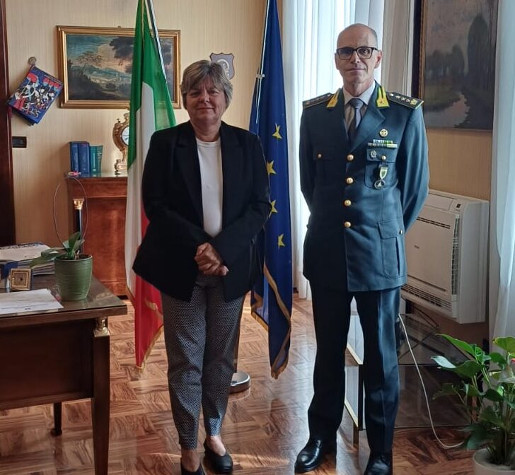 Il prefetto di Pavia accoglie il nuovo Comandante provinciale della Guardia di Finanza
