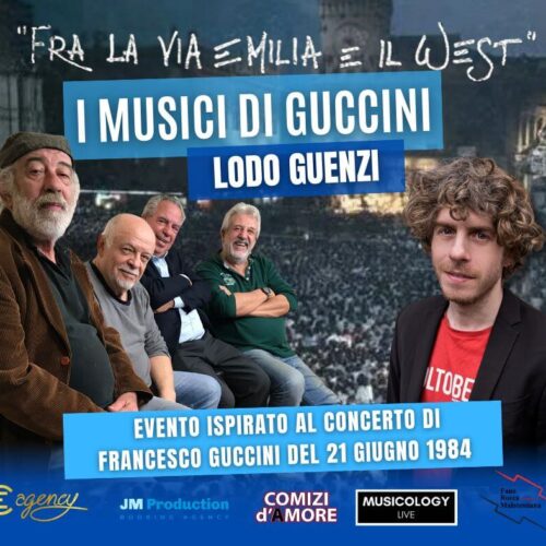 I Musici di Guccini e Lodo Guenzi fanno rivivere “Fra la via Emilia e il West”