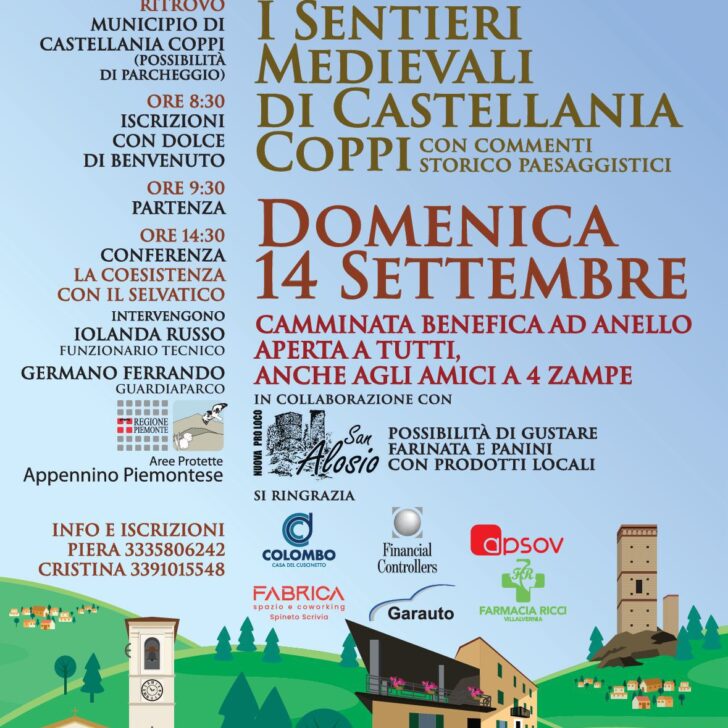 Domenica camminata lungo i sentieri medievali di Castellania Coppi