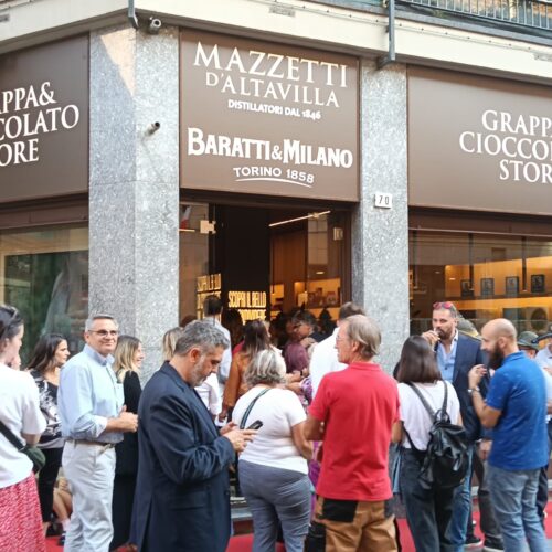 Ad Alessandria il nuovo “Grappa & Cioccolato Store” di Mazzetti d’Altavilla con Baratti & Milano