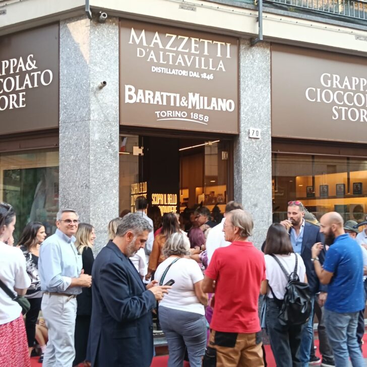 Ad Alessandria il nuovo “Grappa & Cioccolato Store” di Mazzetti d’Altavilla con Baratti & Milano