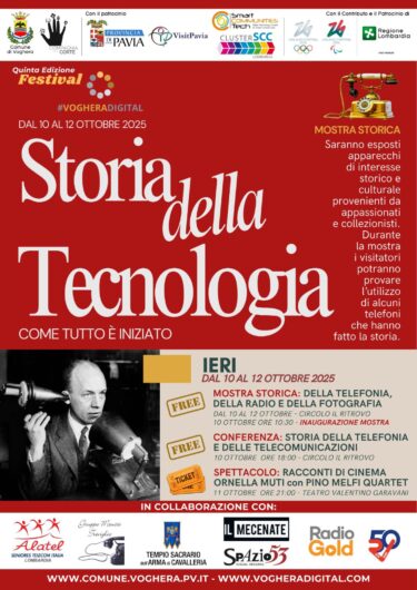 Dal 10 ottobre torna “Voghera Digital”, un viaggio tra passato, presente e futuro della tecnologia