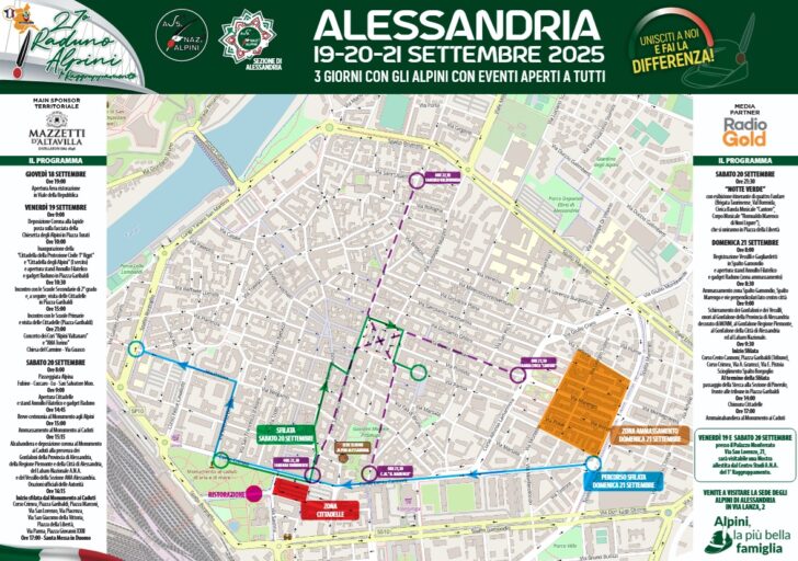 Migliaia di Penne Nere ad Alessandria: Radio Gold racconta la sfilata del Raduno degli Alpini