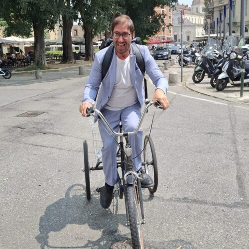 In triciclo da Torino a Roma passando per Alessandria per accendere i riflettori sulla disabilità