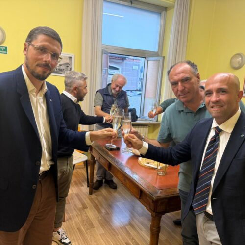 Il presidente dell’Alessandria calcio in visita al Club Ciccio Marescalco