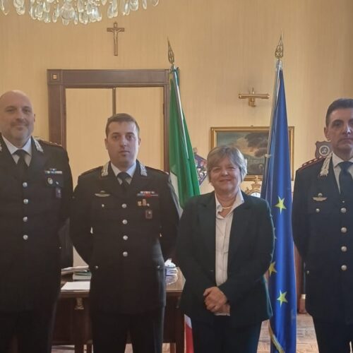 Il Prefetto dà il benvenuto ai nuovi comandanti delle Compagnie Carabinieri di Pavia e Vigevano