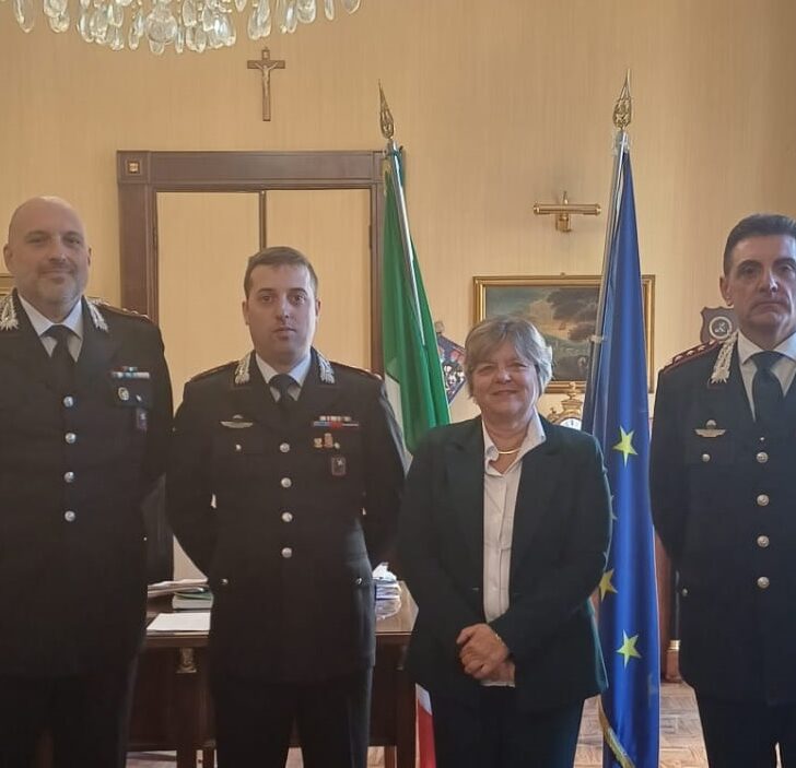 Il Prefetto dà il benvenuto ai nuovi comandanti delle Compagnie Carabinieri di Pavia e Vigevano