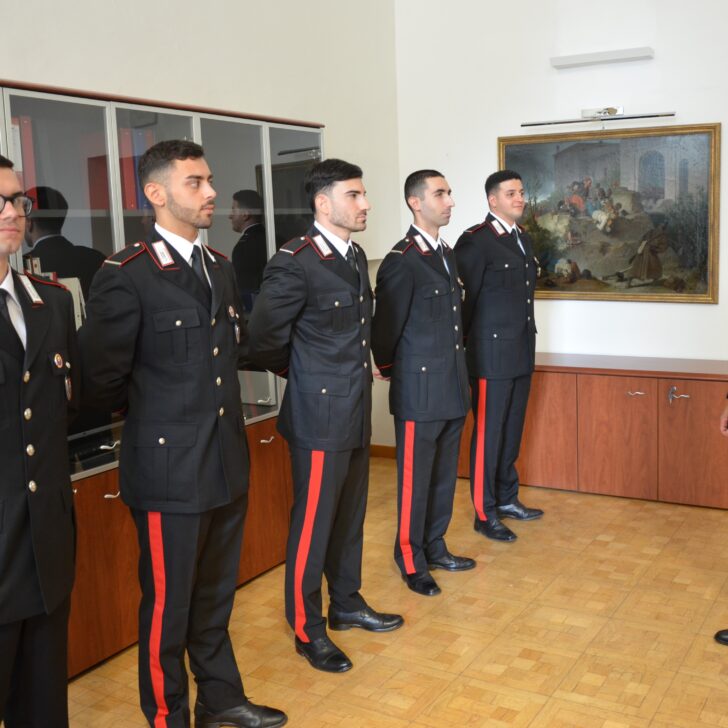 Carabinieri: cinque giovani Marescialli Allievi in formazione sul territorio pavese
