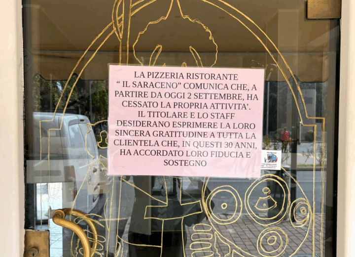 Dopo 32 anni la pizzeria il Saraceno chiude