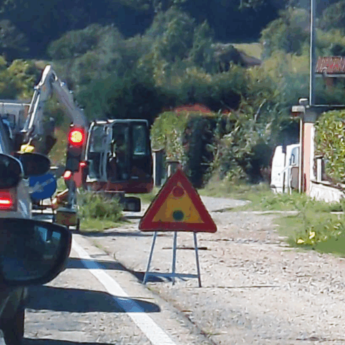 Cantiere a Valmadonna sulla 494: possibili code