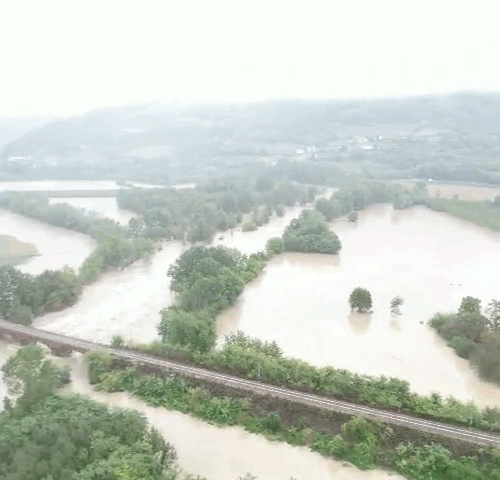 Le immagini dall’alto del fiume Bormida ad Acqui Terme