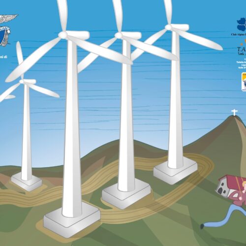 Domenica una catena umana di 209 metri contro le pale eoliche sul Giarolo