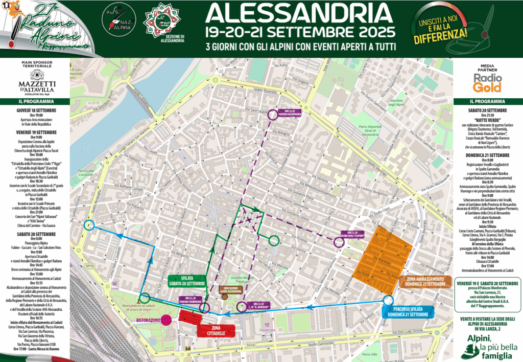 mappa alpini