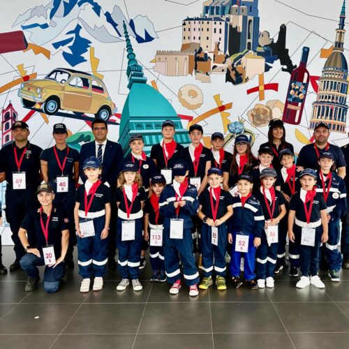 I Mini Vigili di Novi Ligure in visita al Grattacielo della Regione Piemonte