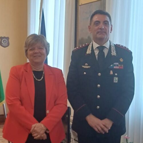 Il nuovo comandante provinciale dei Carabinieri ricevuto dal Prefetto a Palazzo Malaspina