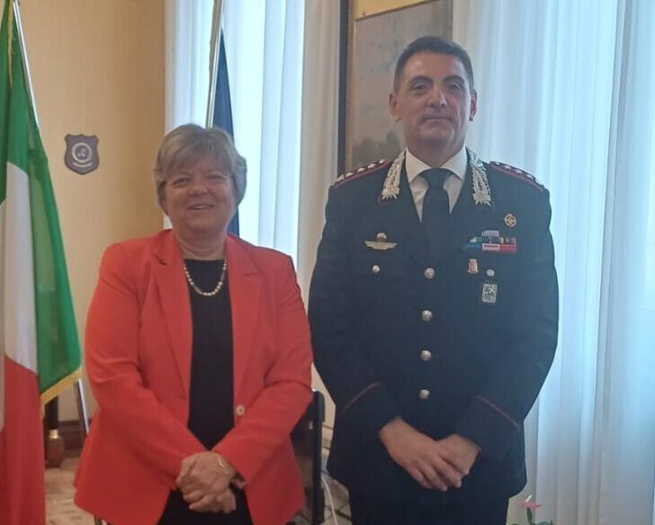 Il nuovo comandante provinciale dei Carabinieri ricevuto dal Prefetto a Palazzo Malaspina