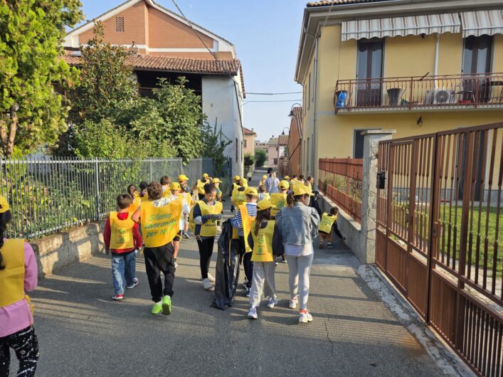 Quargnento più pulito grazie agli studenti della scuola elementare Silvio Pellico