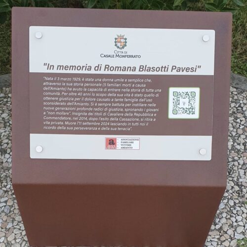 Il Parco Eternot compie 9 anni e rende omaggio a Romana Blasotti Pavesi