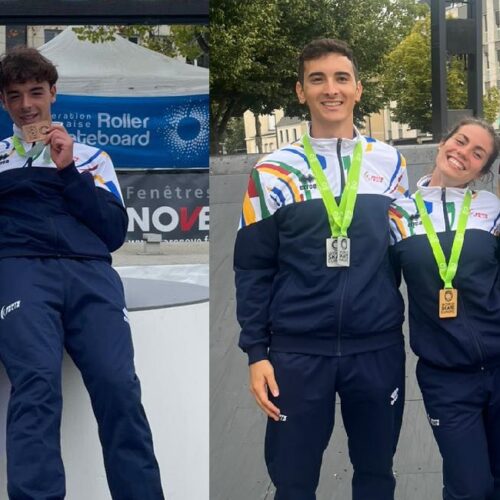 Skate cross: otto medaglie agli europei in Francia per i cinque atleti della provincia