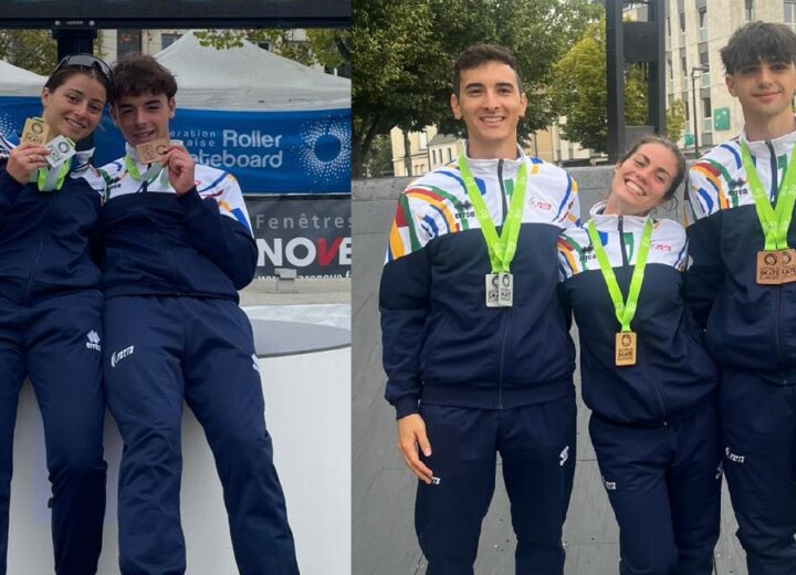 Skate cross: otto medaglie agli europei in Francia per i cinque atleti della provincia