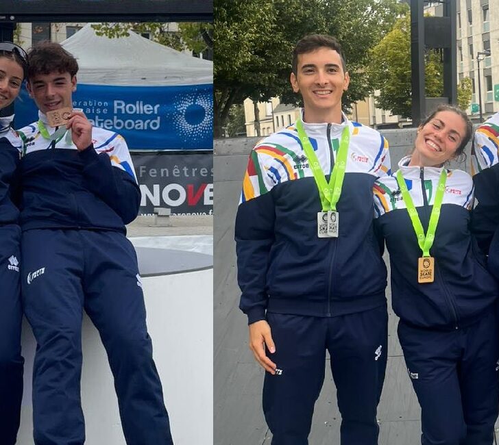 Skate cross: otto medaglie agli europei in Francia per i cinque atleti della provincia