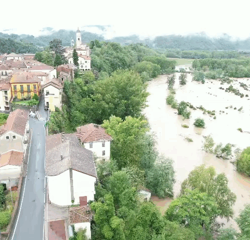 Il video dall’alto del fiume Bormida a Spigno Monferrato