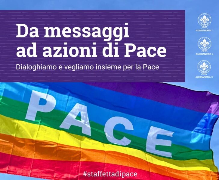 Sabato ad Alessandria la staffetta di pace degli scout Agesci