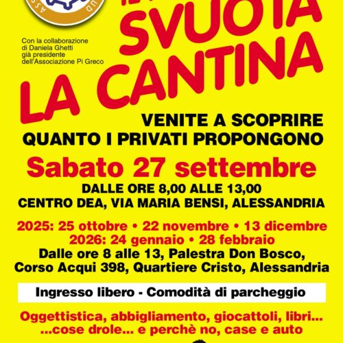 Il 27 settembre torna Svuota la Cantina