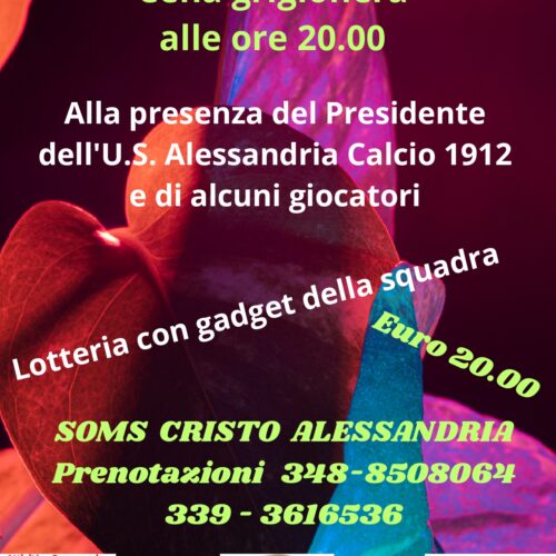 Lunedì 6 ottobre il presidente dell’Alessandria calcio al Grigi Club Marescalco