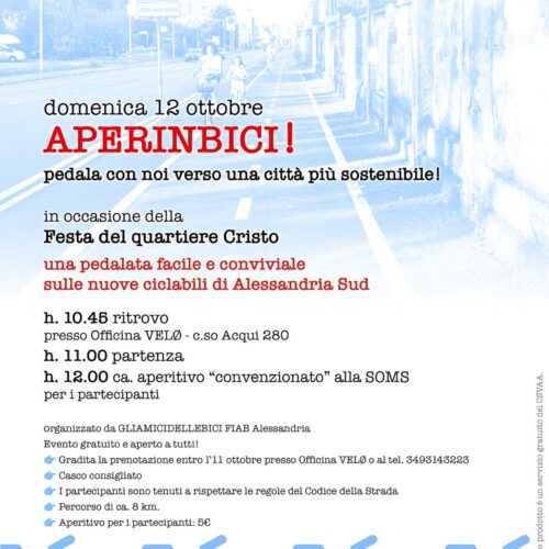 Alla festa del Cristo anche l’ “Aperinbici”