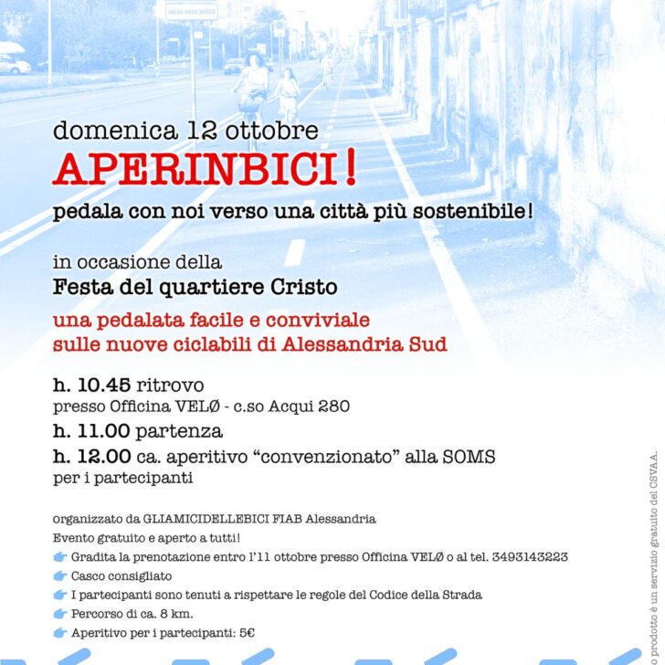 Alla festa del Cristo anche l’ “Aperinbici”