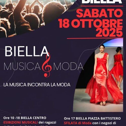 Sabato 18 ottobre Biella celebra il primo Festival “Musica & Moda”