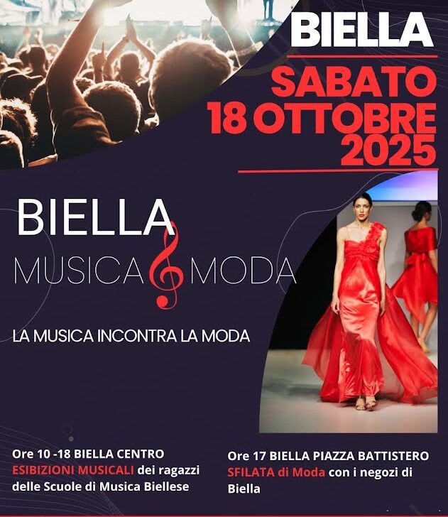 Sabato 18 ottobre Biella celebra il primo Festival “Musica & Moda”