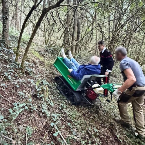 Capriata d’Orba, 80enne si perde nei boschi: salvato dai Carabinieri con l’aiuto di un agricoltore