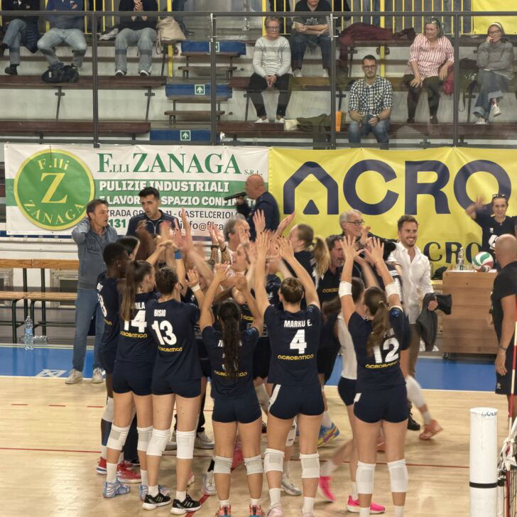 Esordio da sogno in B1 per Acrobatica Alessandria: è vittoria al tie-break