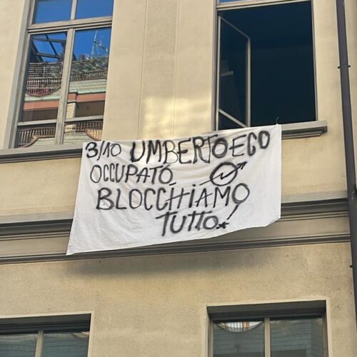 Studenti tentano occupazione del Liceo Eco per prendere la parola e parlare di Palestina”