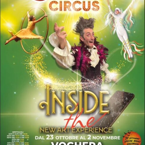 Crazy Circus porta a Voghera “Inside the New Art Experience”: arte, acrobazie e magia in uno spettacolo unico