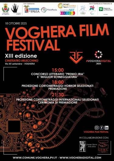 Voghera Film Festival 2025: cinema, letteratura e talenti internazionali per la 13ª edizione al Teatro Arlecchino