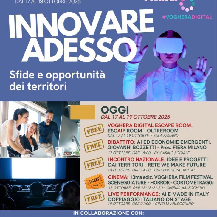 Voghera Digital: il futuro è adesso. Tre giorni tra AI, innovazione e creatività